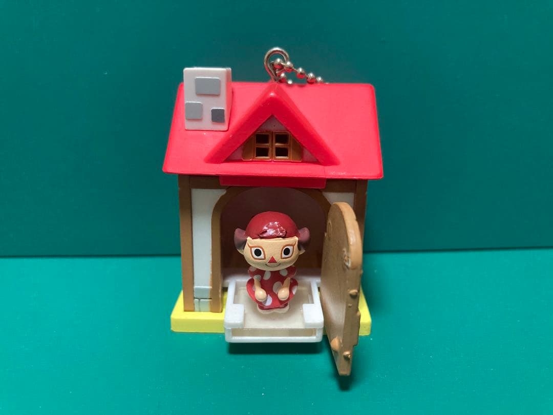 ユージン　おいでよどうぶつの森　ミニミニハウスキーチェーン　フィギュア