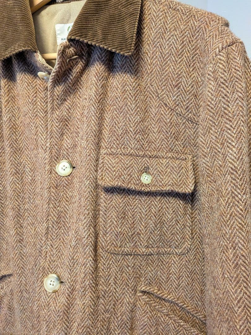 ハリスツイード　ハンティングジャケット　カバーオール