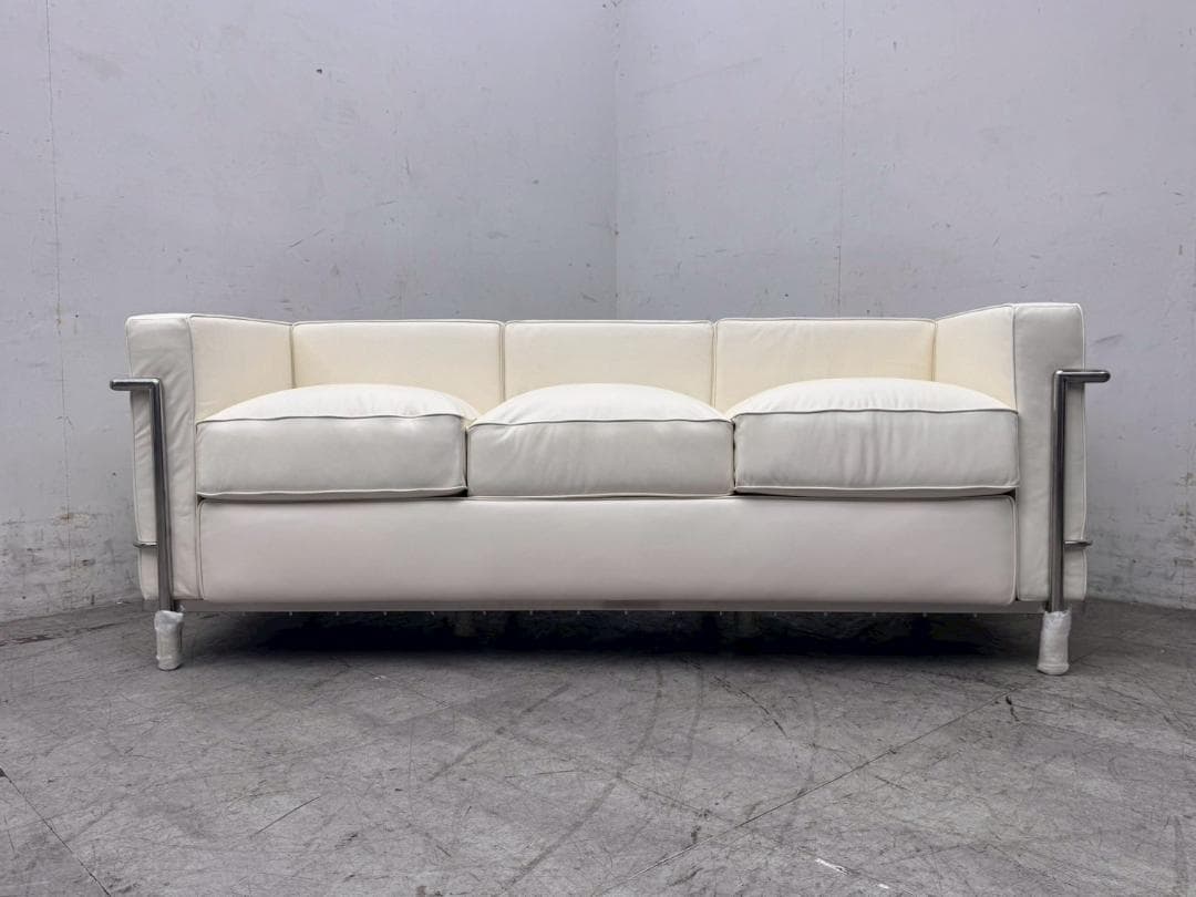 T7330☆未使用品☆ル・コルビュジェ☆LC2☆本革☆グランコンフォール☆3P