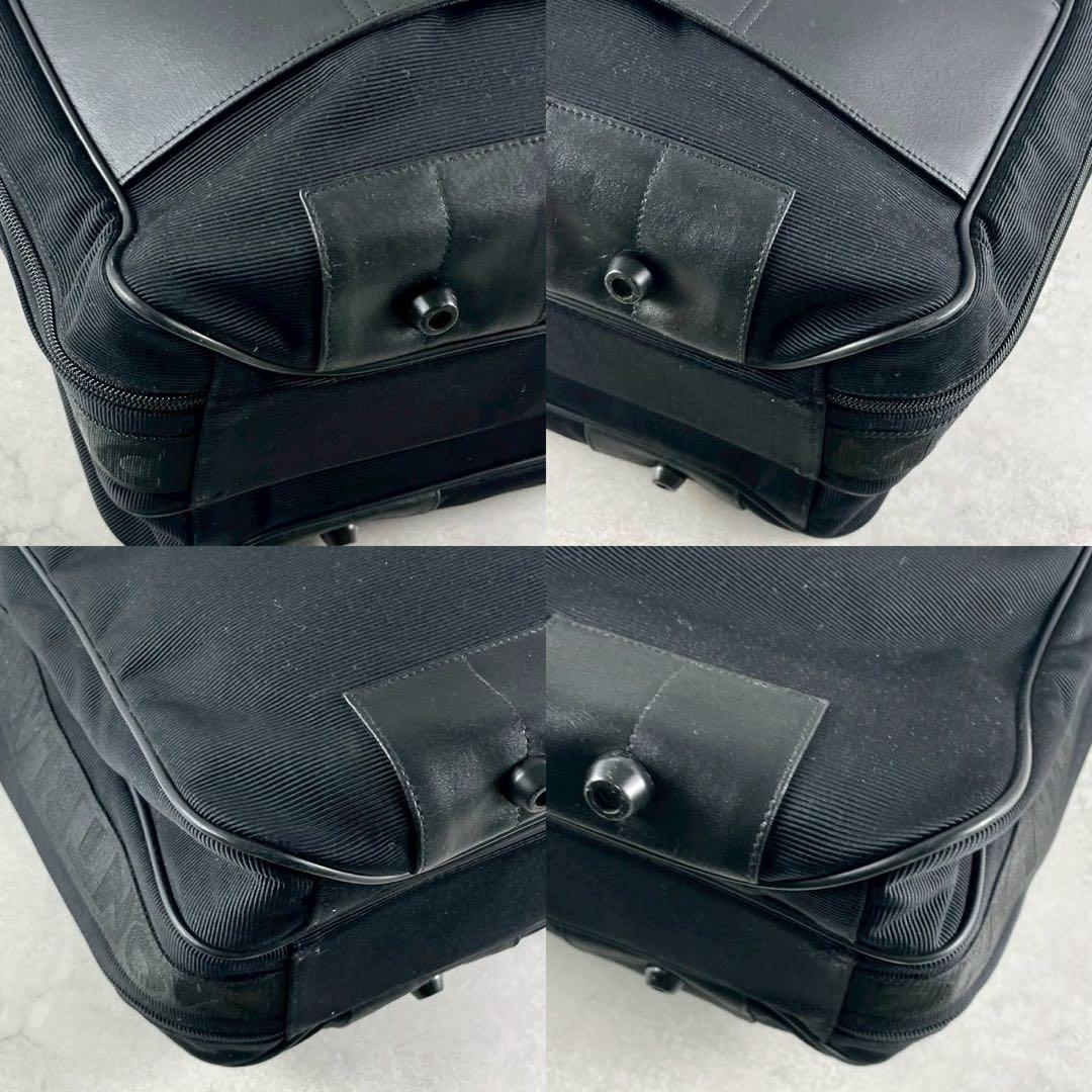 【希少】モンブラン ビジネスバッグ 2way ロゴ金具 レザー キャンバス 黒