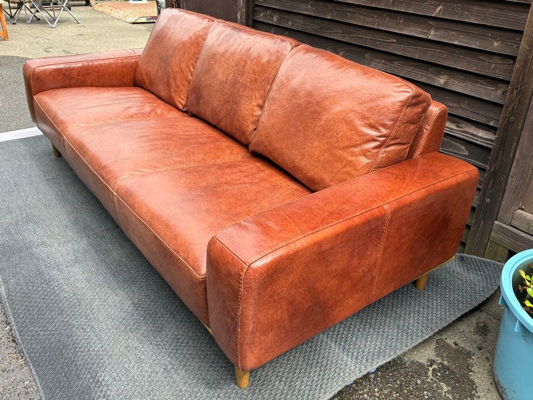 unico　SUABI　スアビ　3シーター　レザーソファ　仙台　宮城