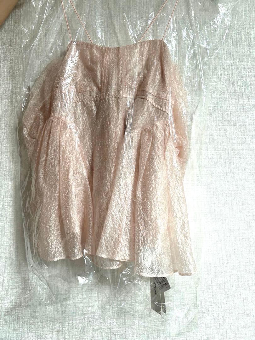 3wayシアージャガードペプラムブラウス　リリーブラウン