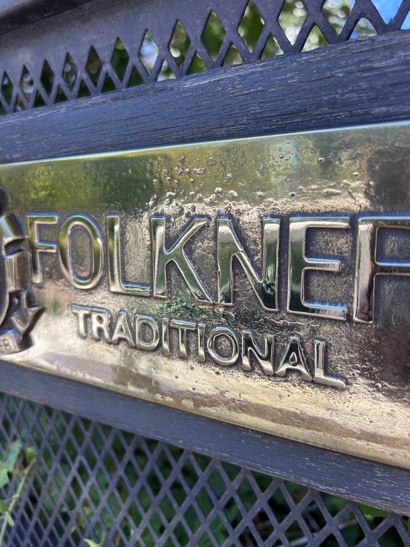 ヴィンテージ真鍮製オーナメントFOLKNER エンブレム 看板　used