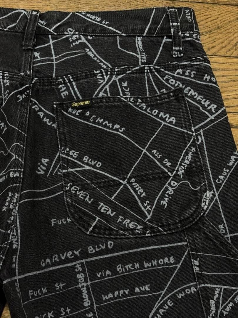シュプリーム Gonz Map Denim ゴンズマップデニム ペインターデニム