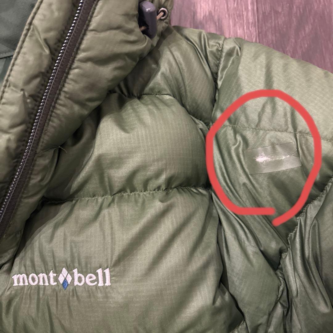 mont-bell EX-800 ダウンジャケット Sサイズ オリーブグリーン