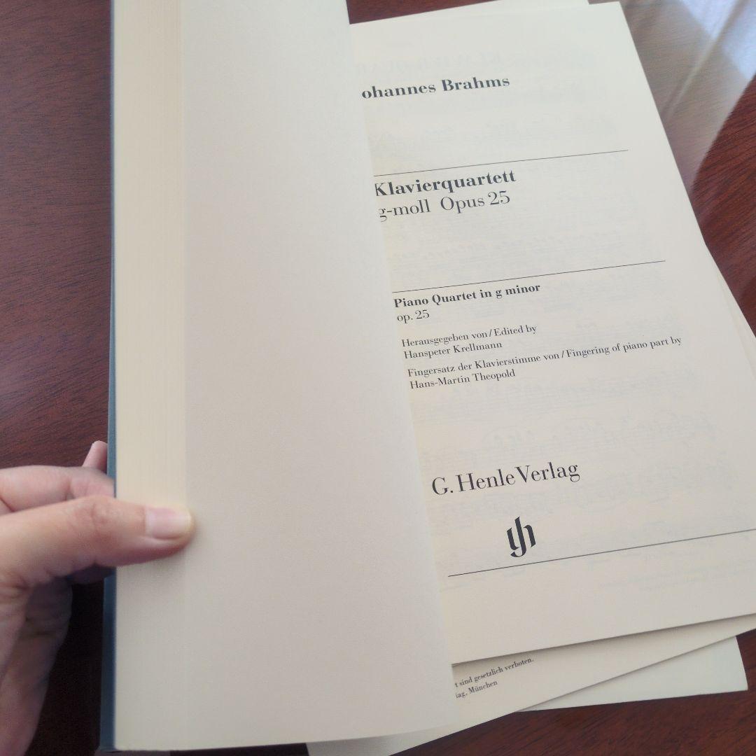 Brahms　Klavierquartett g-moll Opus25