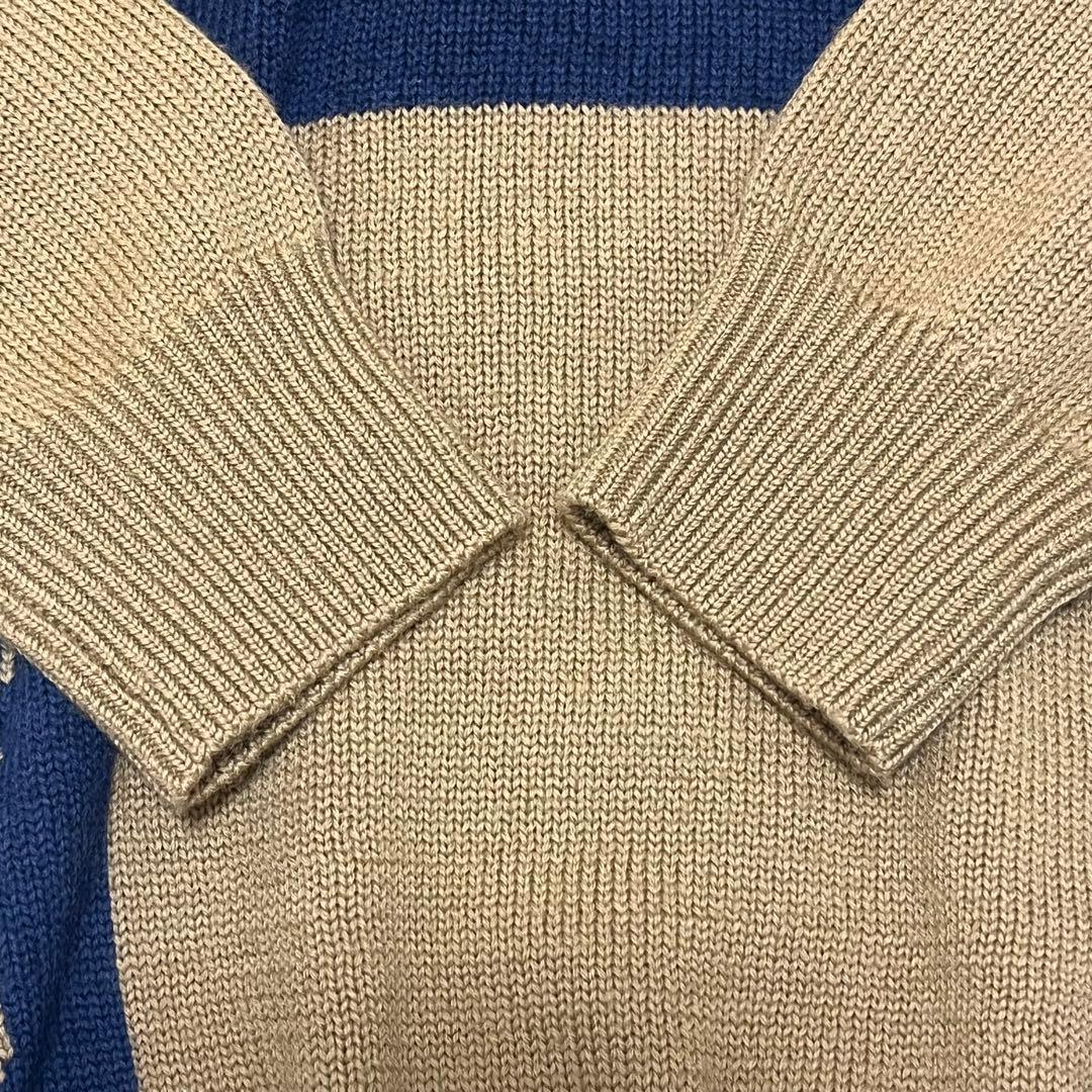 美品 パーリーゲイツ ゴルフ ニット セーター 1 89 ウール キャメル 希少