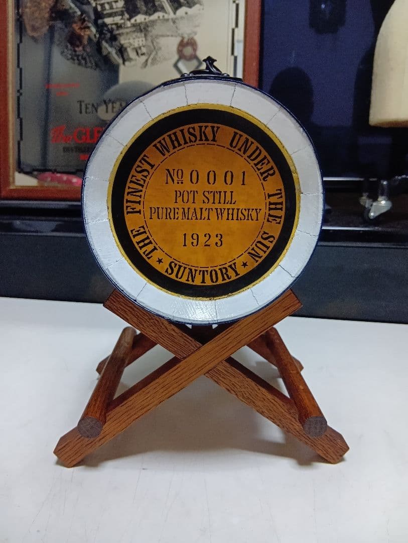 売約済　1970's　非売品　サントリー　山﨑蒸留所　初号樽型　店頭備品