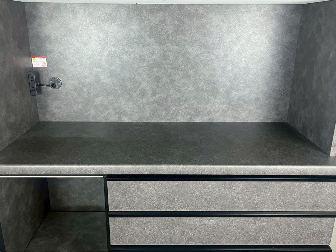 シ*ウ様 【美品】松田家具 ガバーナ 120 キッチンボード 食器棚 グレー