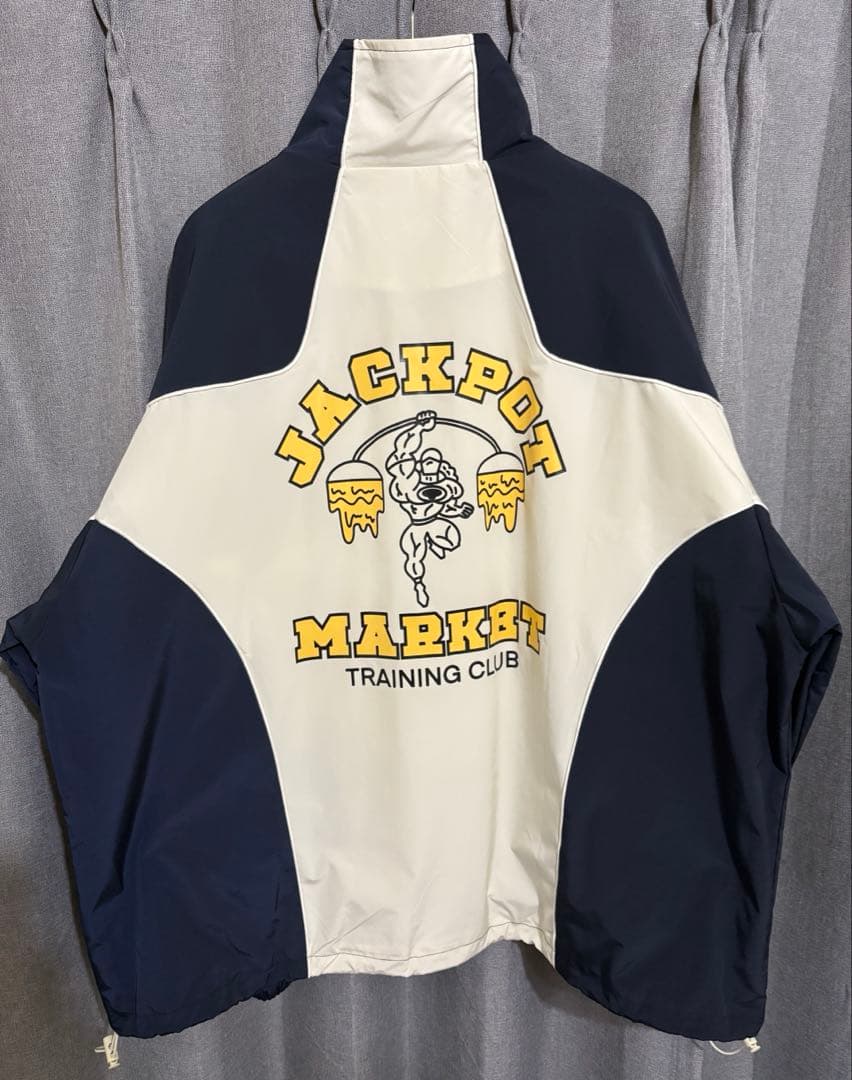 JACKPOT.MARKET レトロジムナイロンジャケット　ホワイト　L 極美品