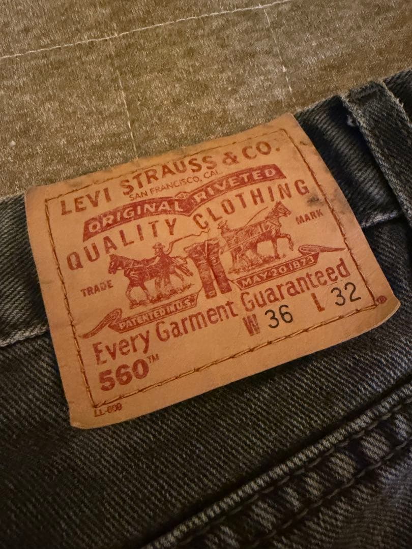 激レア ポーラー似 90s リーバイス Levi's560ブラック W36L32