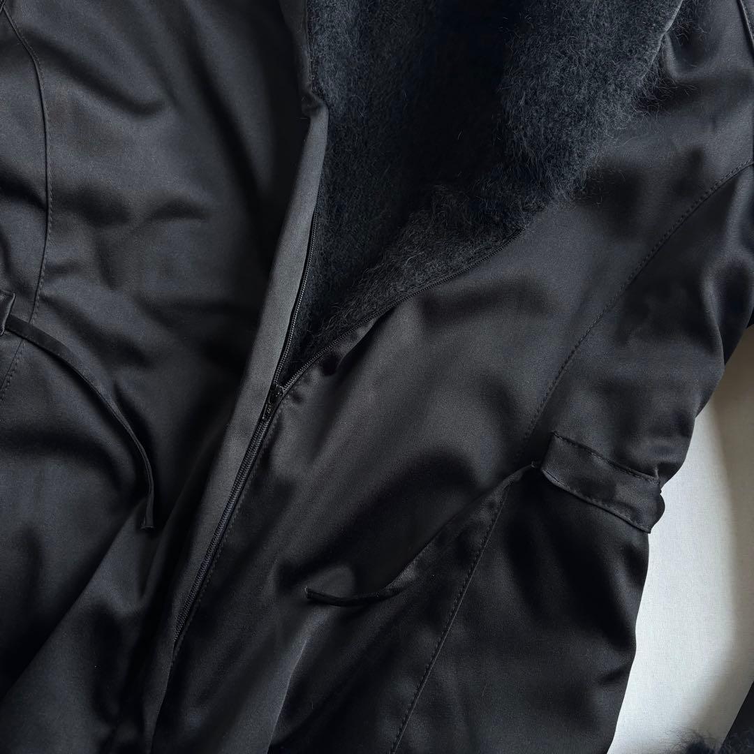 ジャケット・アウター ANNA BASSANI mohair lining jacket BLK