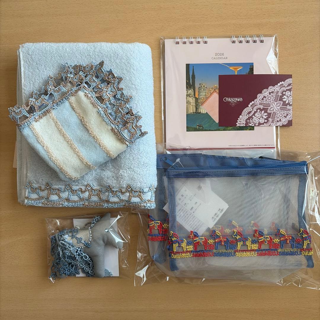 近沢レース店福袋2026 6点セット　※ダーラナホースハンカチ無し