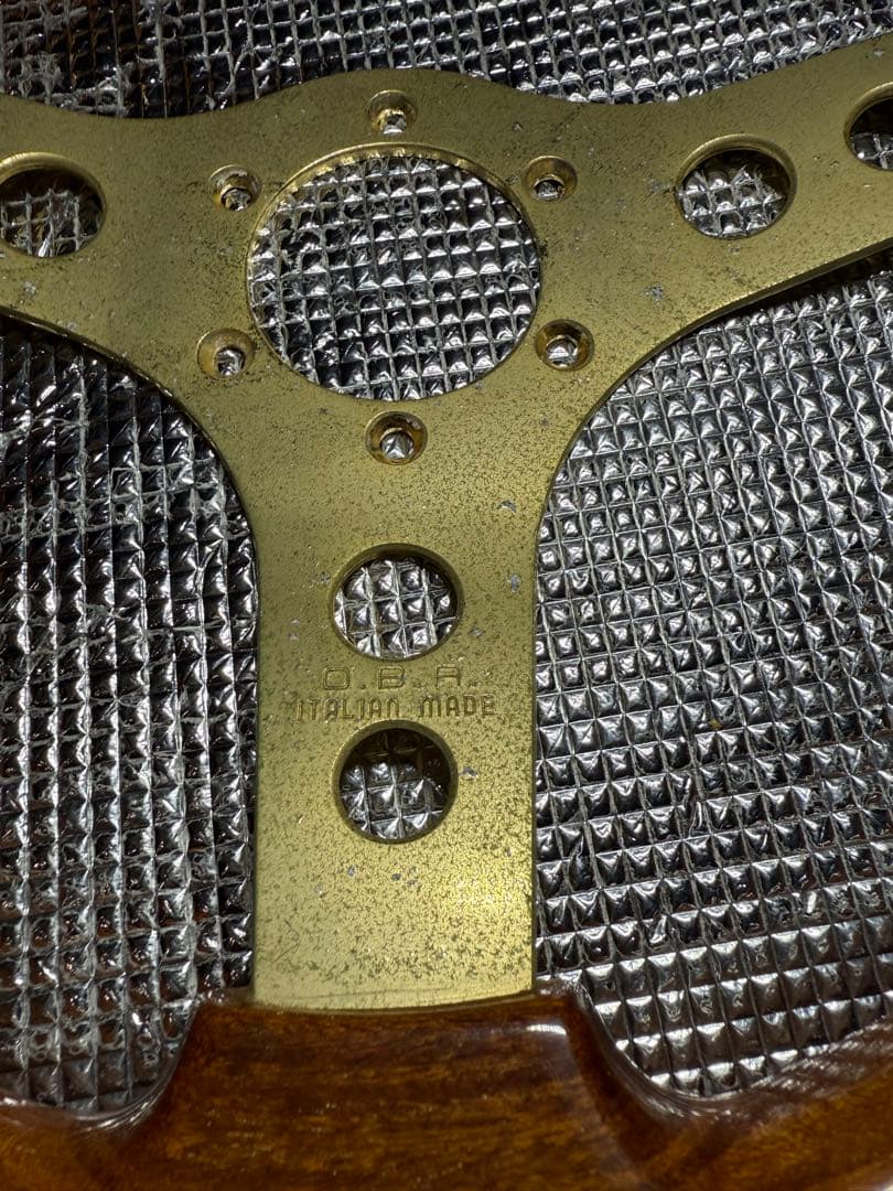 当時物 O.B.A ステアリング 33パイ