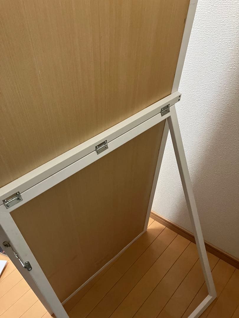 【直接引取可】大型ミラー　ホワイト　姿見　全身