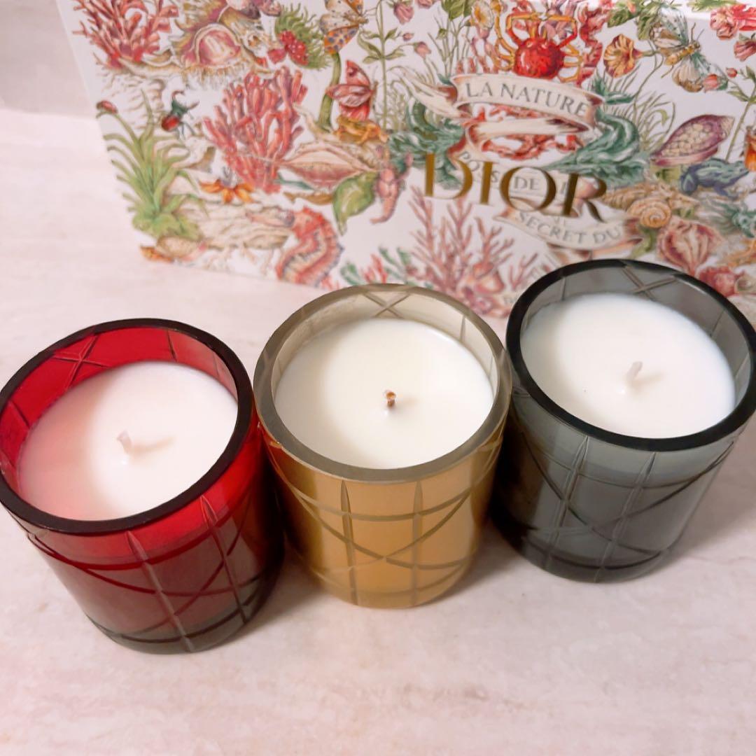 ☆未使用☆Christian Dior ミニアロマキャンドル 90g 3点