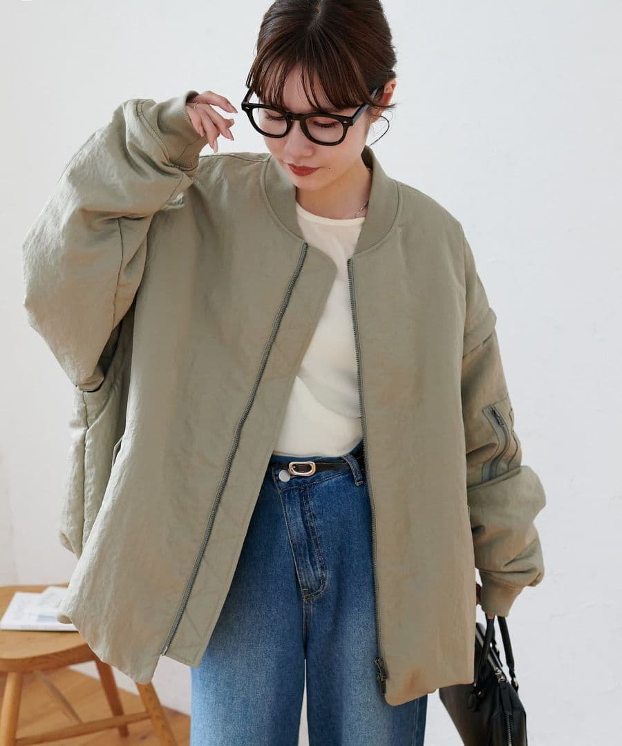 新品タグ付デタッチャブル2WAYメモリーボンバージャケット