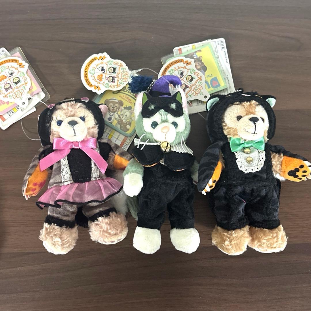 ダッフィー　シェリーメイ　ジェラトーニ　ぬいぐるみバッジ　2014 ハロウィン