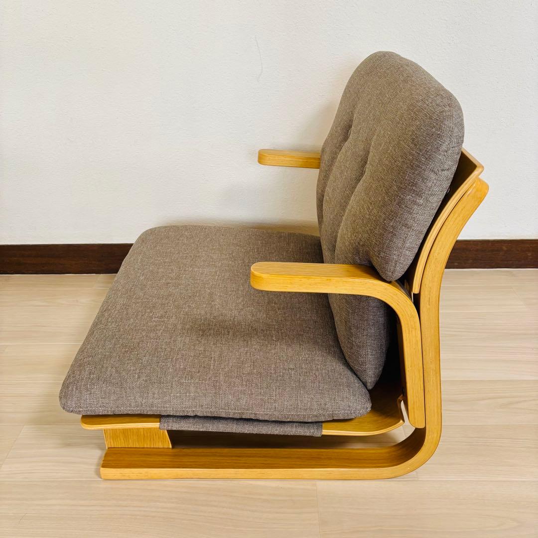 ディノス　通販生活　楽座椅子　低座椅子　グレー 座椅子 カタログハウス　イス