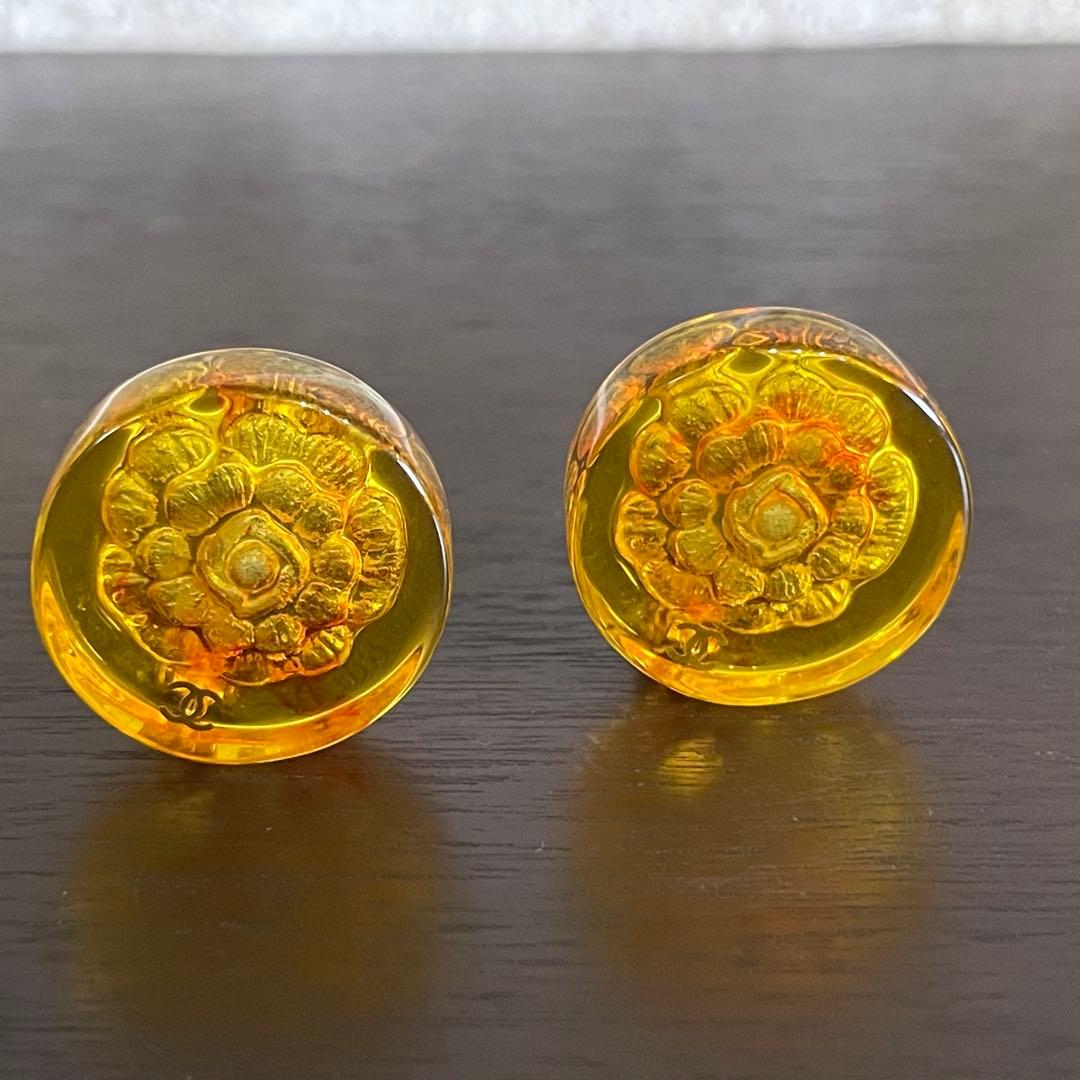 CHANEL シャネル　ヴィンテージ　べっ甲　カメリア　イヤリング＆リング