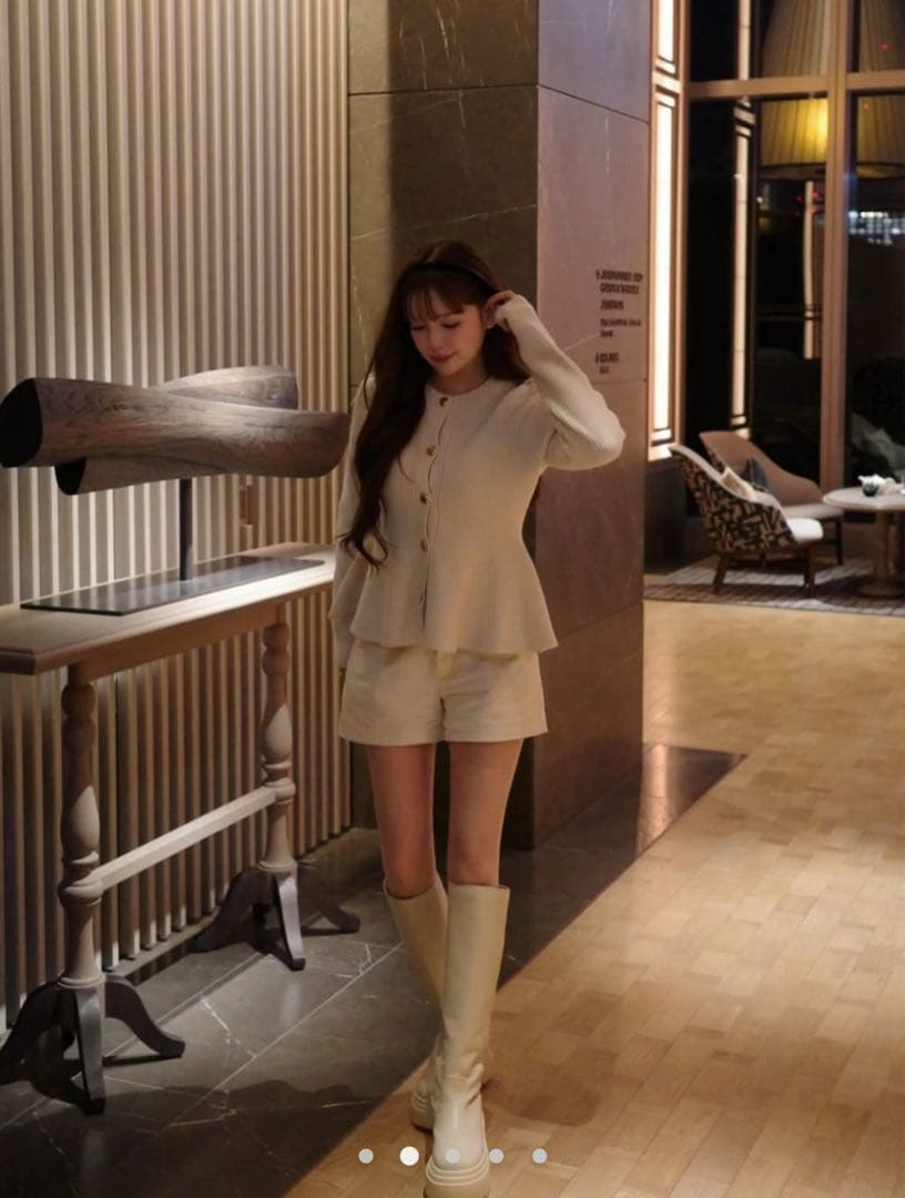 【THE TOE】Rosen Peplum Cardigan