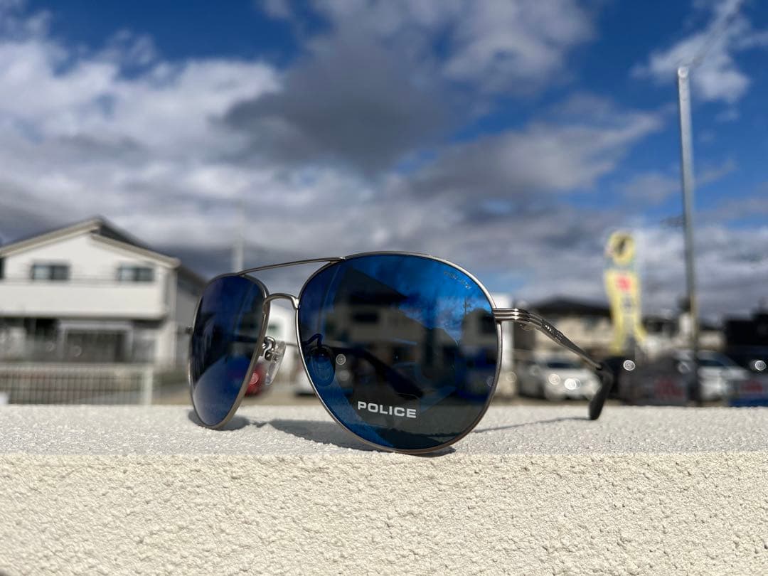 POLICE サングラス ブラウン/オレンジ