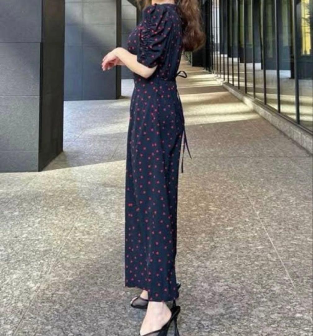 新品　スナイデル【WEB限定】ハートプリントワンピース ネイビー サイズ2