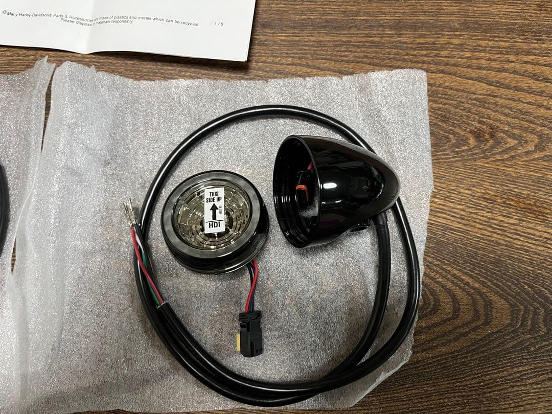 LED ウインカー　ハーレー　リア　ブラック/アンバー