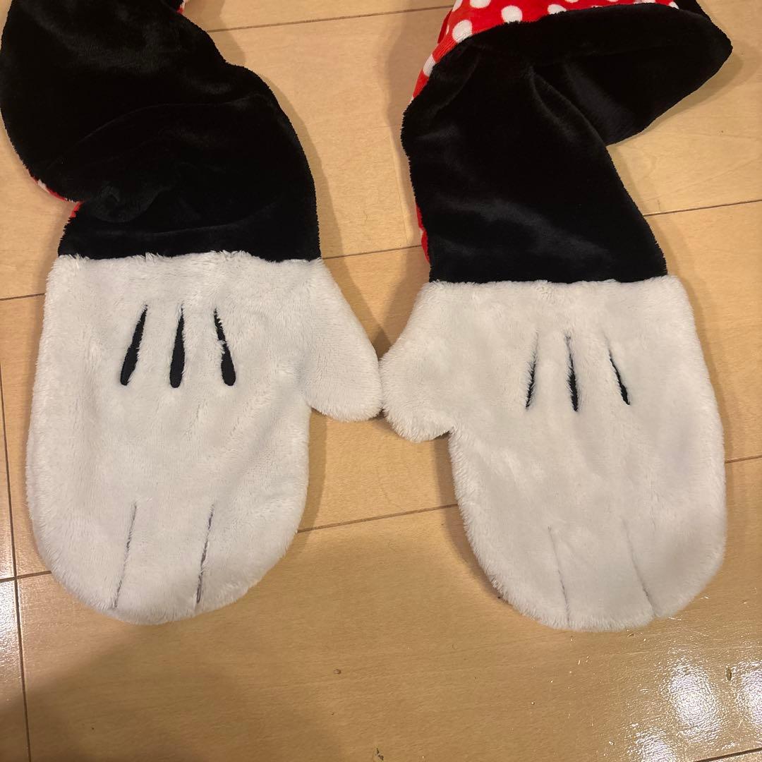 ミニーマウス マフラーキャップ ファンキャップ ディズニー ヘアピン セット