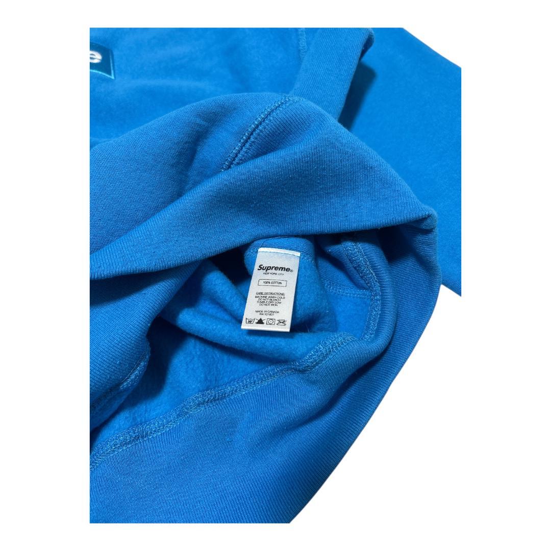 送料込 シュプリーム SUPREME ボックスロゴ スウェット ブルー