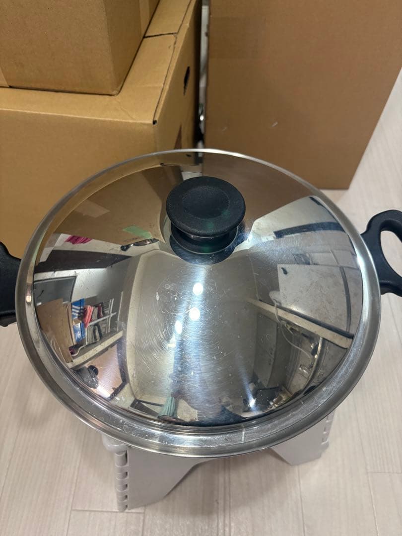 ウォック　アムウェイ　amway ステンレス製 網付き2枚