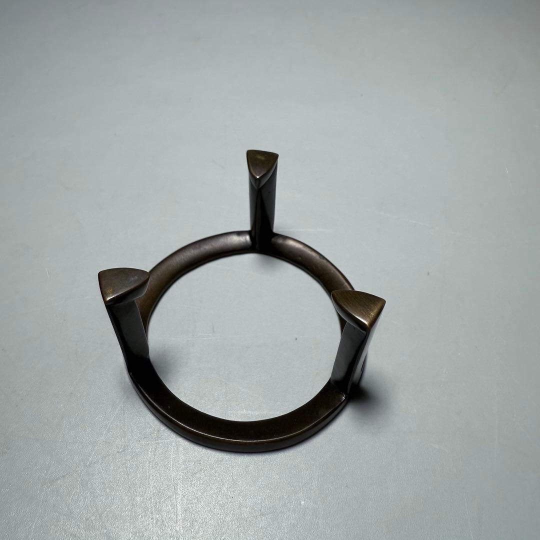 一ノ瀬宗辰　六種蓋置　五徳　三葉　一閑人　栄螺　三人形　蟹　千利休　高岡金工師