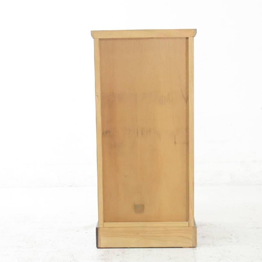 北海道 蝦夷民芸 樺材 サイドチェスト 幅47cm 引き出し8杯 整理タンス