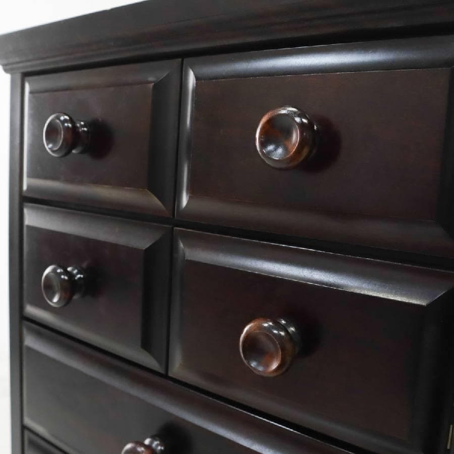 北海道 蝦夷民芸 樺材 サイドチェスト 幅47cm 引き出し8杯 整理タンス