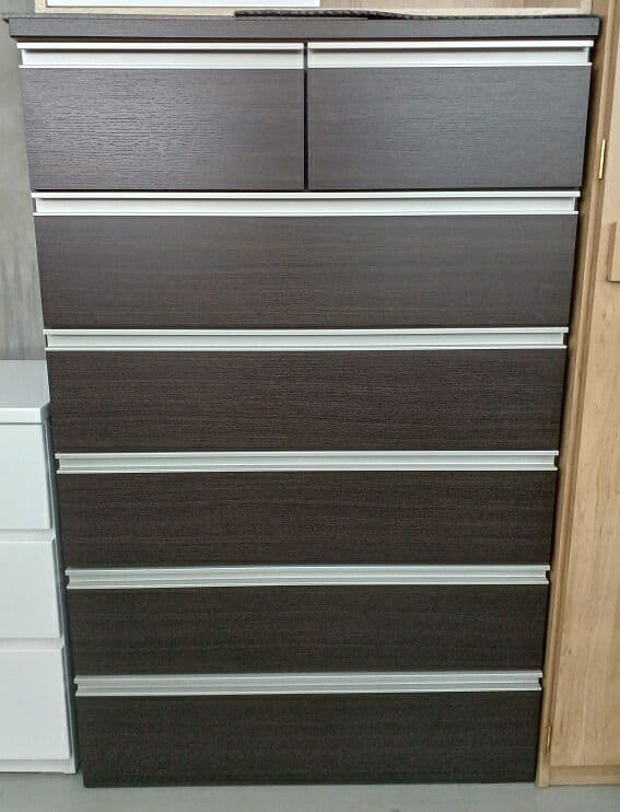 ニトリ　ダークブラウン木製チェスト 6段　☆超美品　高級感