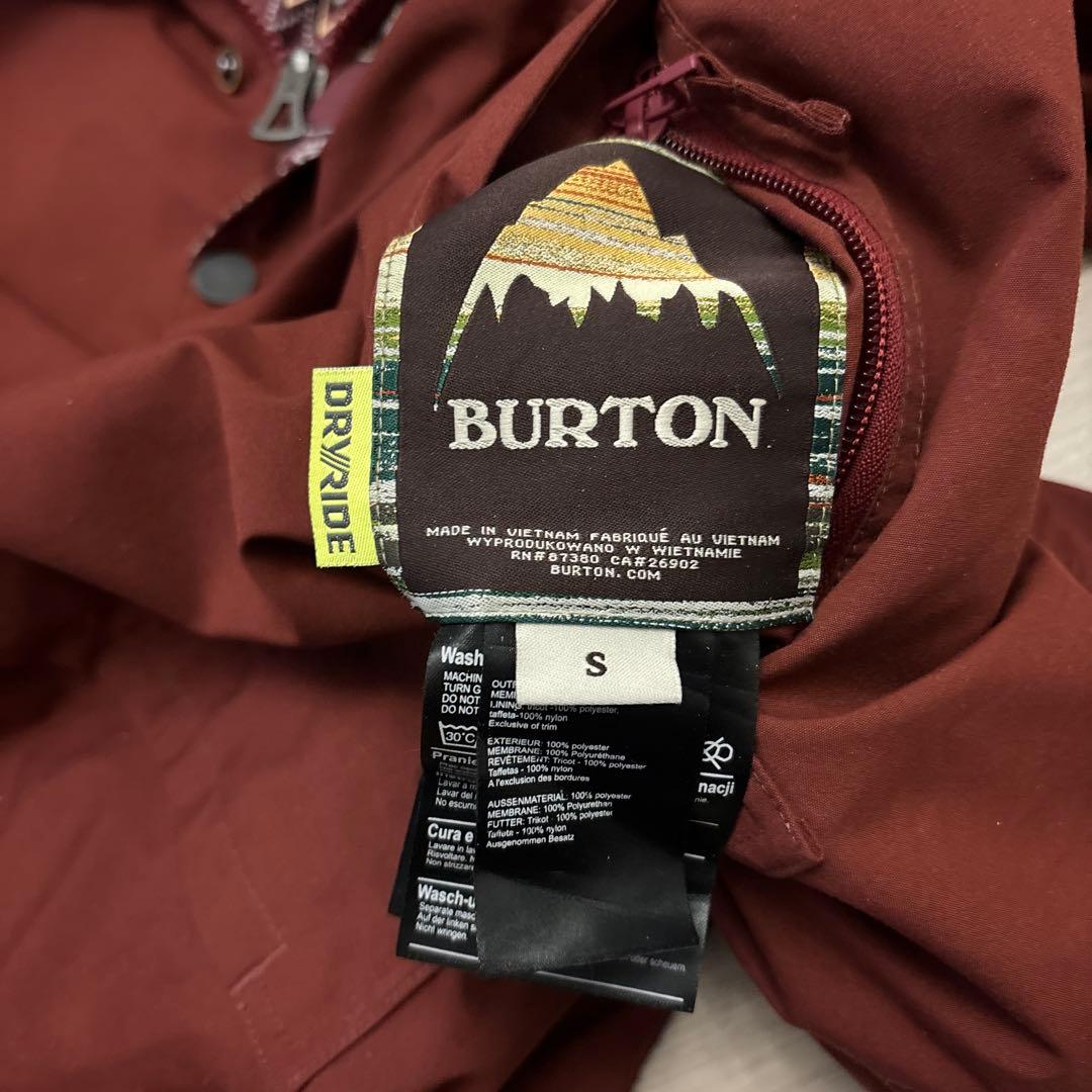 バートン BURTON リバーシブル アノラック ウェア S 蛇パッチ M相当
