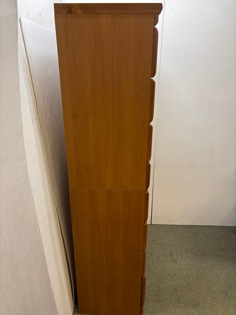 光家具　ハニーベル　85タワーチェスト　8段ハイチェスト　2つ重ね