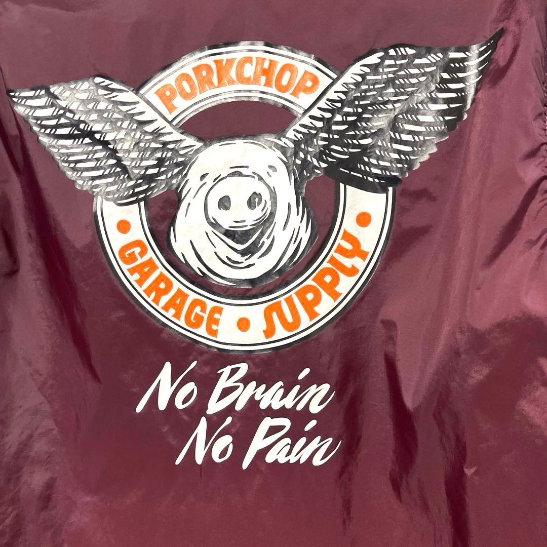 Porkchop ポークチョップ ウイングポーク コーチジャケット S ワイン