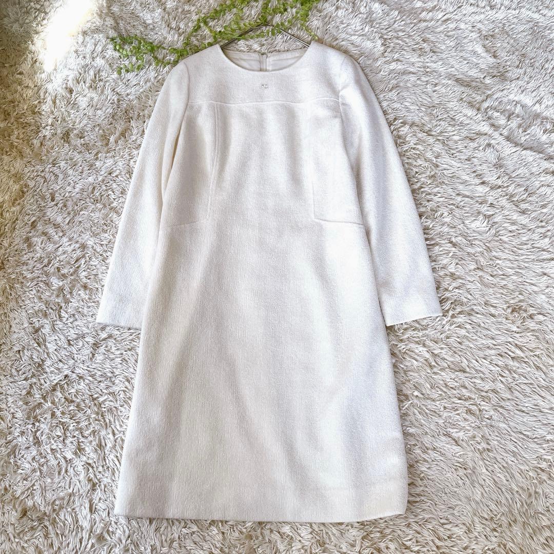 極美品♡courreges クレージュ ロゴマーク ひざ丈ワンピース