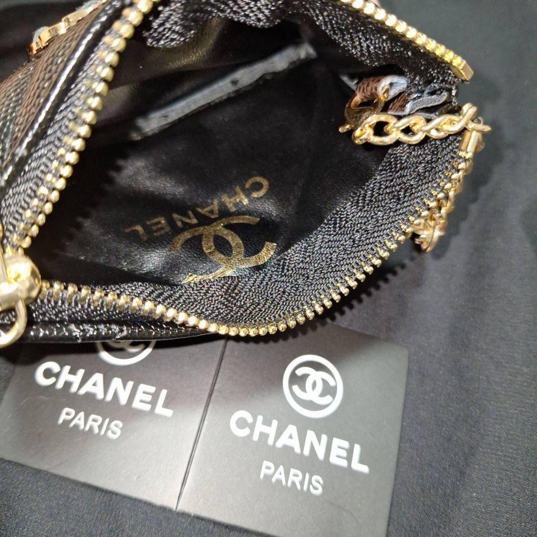 大人気‼️シャネル ノベルティ ケースブラックチェーンロゴ