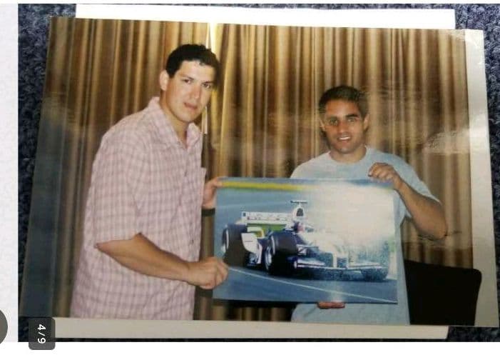 F1、直筆サイン、 写真、 ファン・パブロ・モントーヤ、証明書、シリアルナンバー