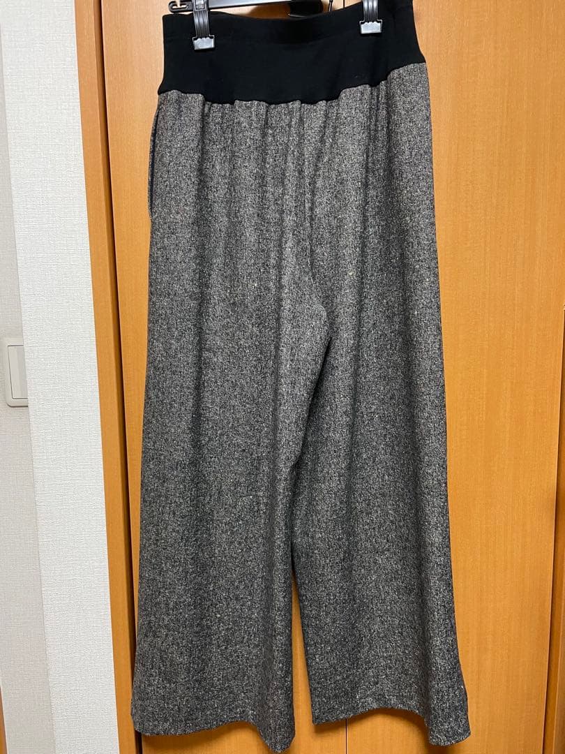 ビアズリー ウエストリブネップツイード パンツ ブラック size2