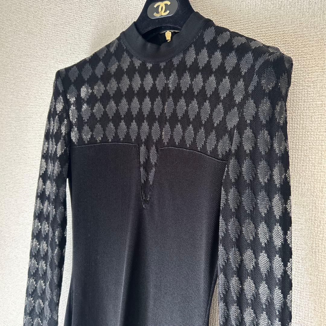 BALMAIN バルマン　バックジップ　タイトフィット　ブラックワンピース