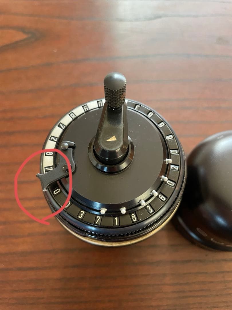 Curta Typell クルタ タイプ2 機械式計算機 手回し計算機 ケース付