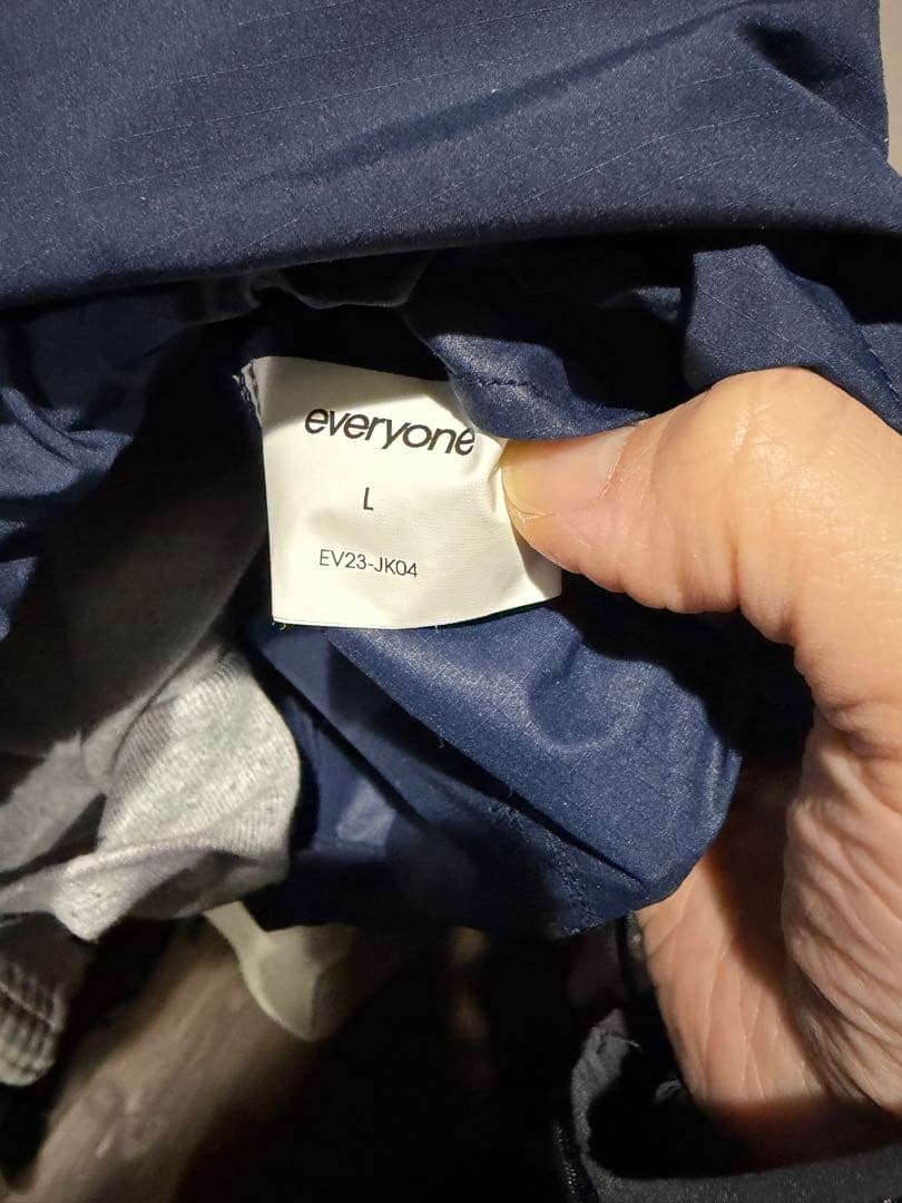 【美品】everyone compact anorak (NAVY) Lサイズ