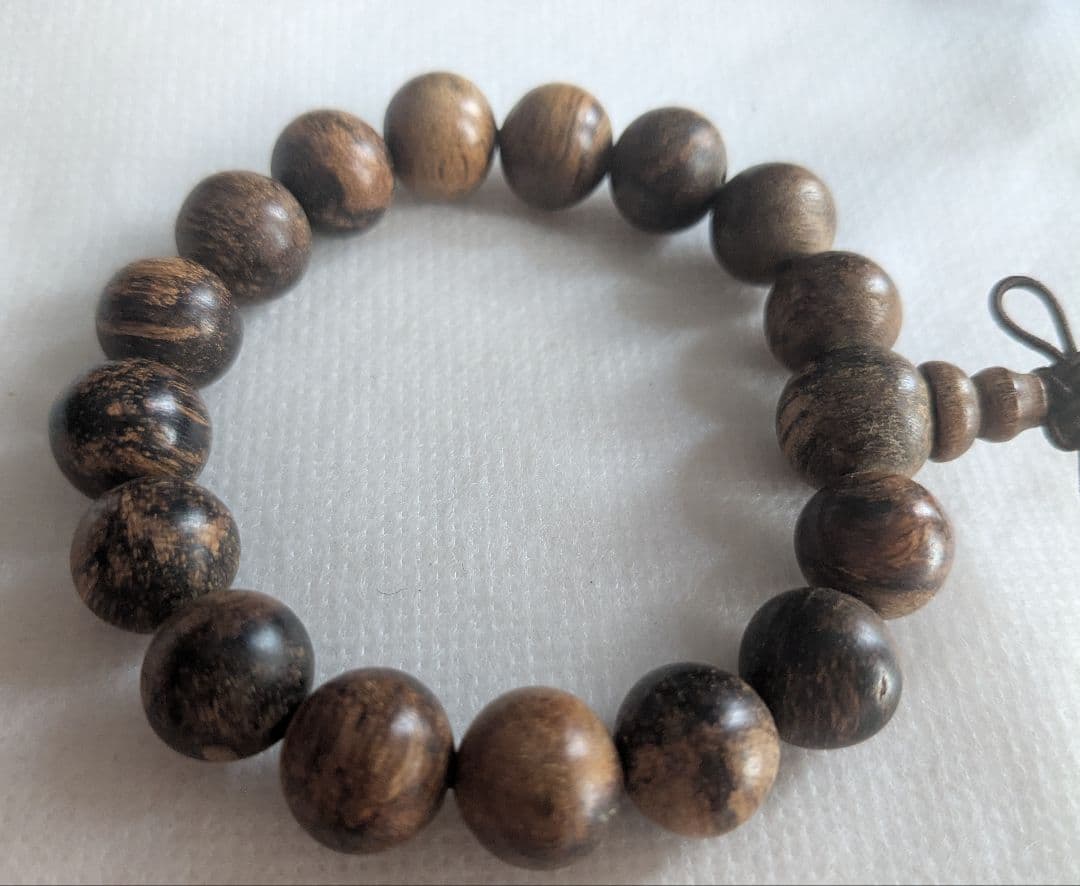 ベトナム産 高級 天然香木 沈香 数珠 ブレスレット 15g 11mm 伽羅良香