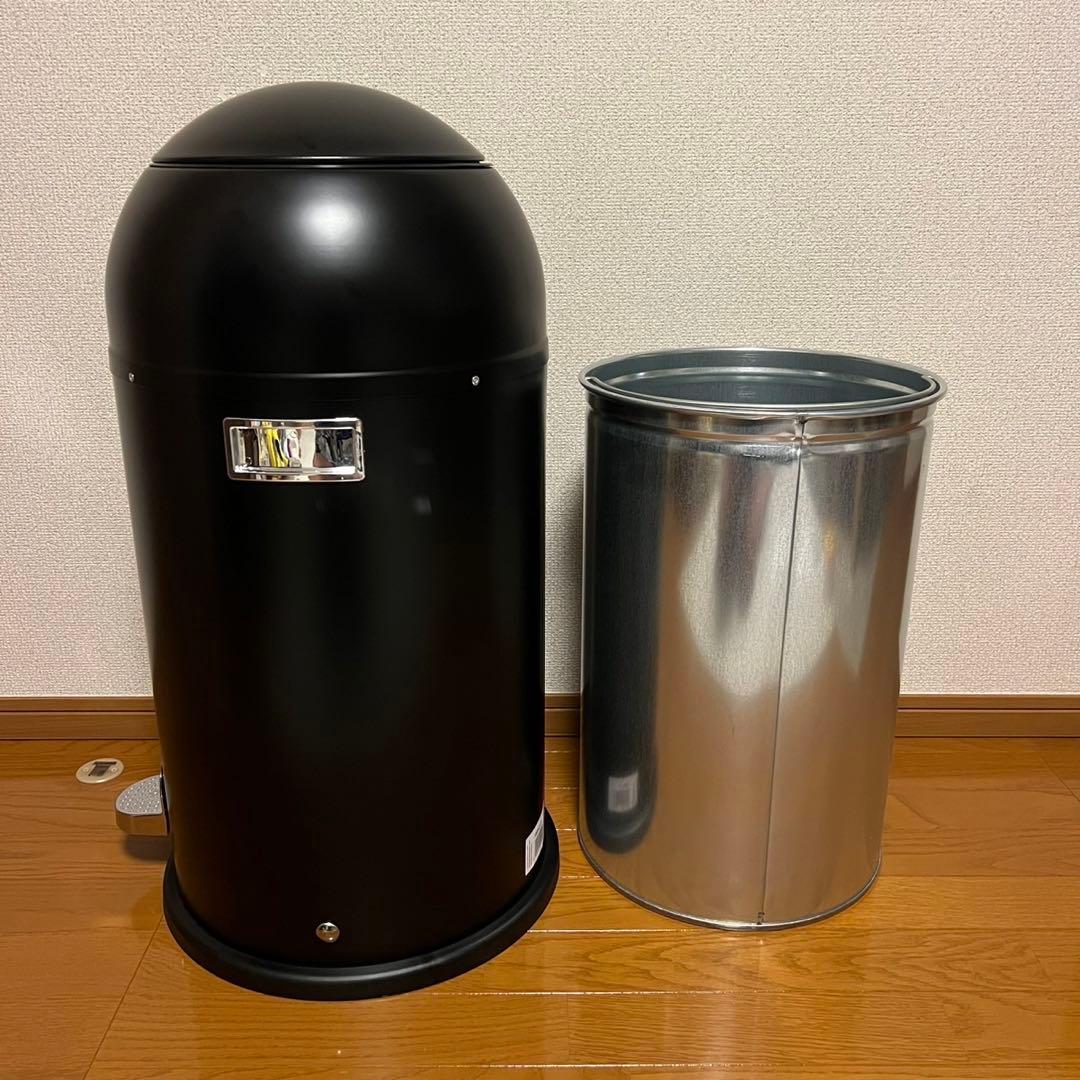 未使用　WESCO ペダル付きダストボックス　マットブラック　33L