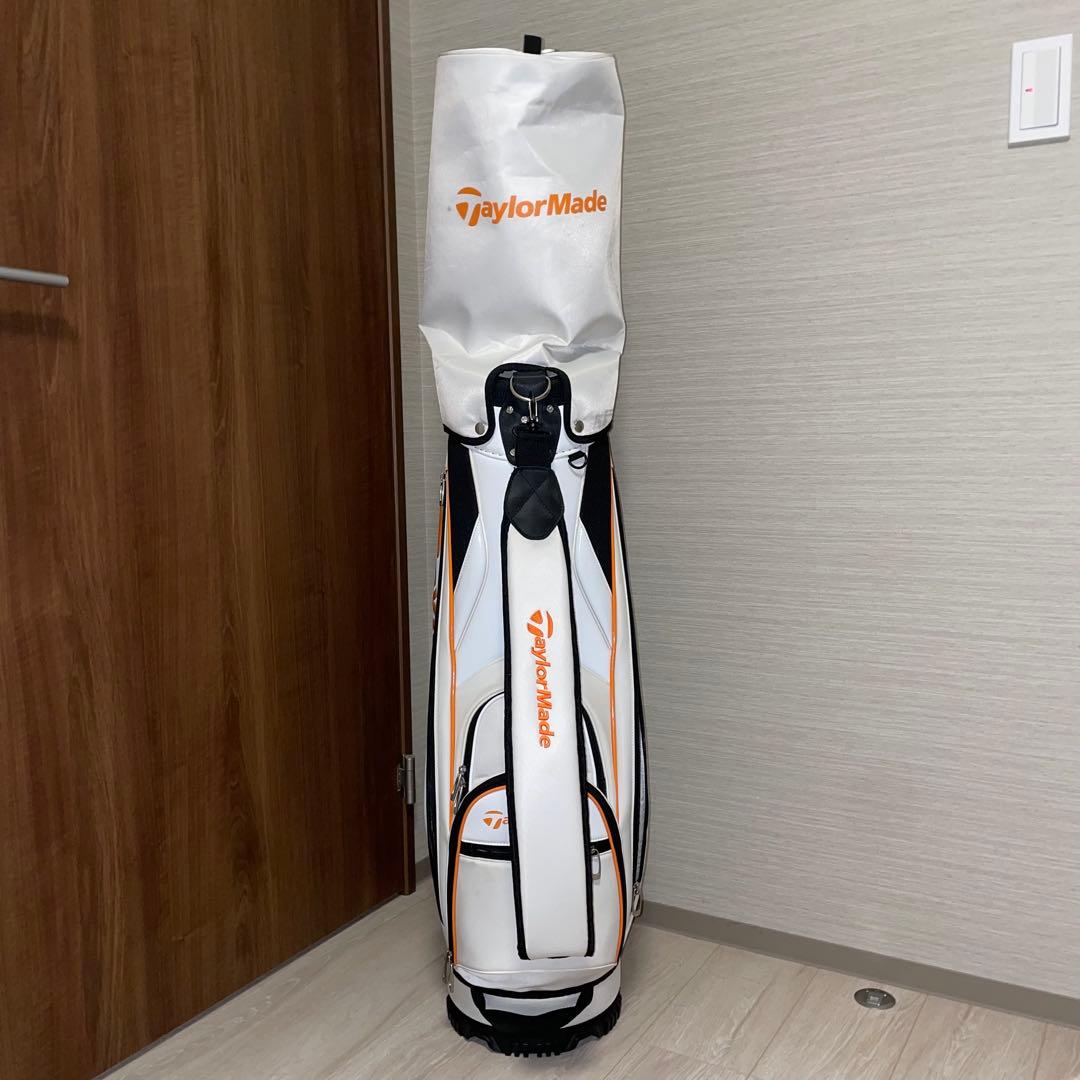 【taka】TaylorMade キャディバッグ ホワイト/オレンジ