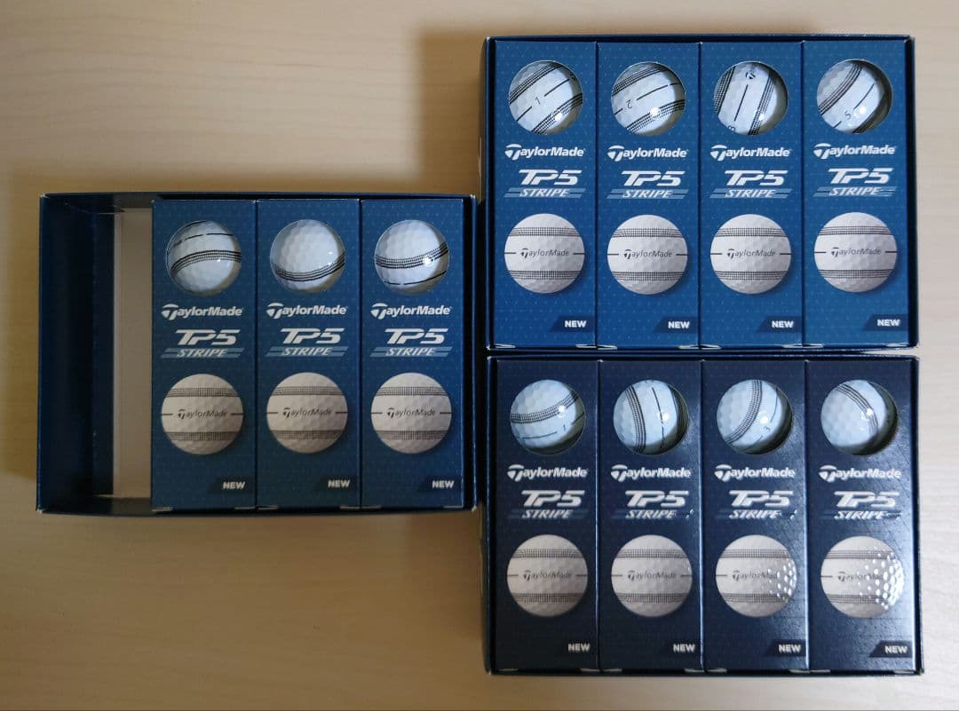 TP5 STRIPE ゴルフボール ２ダース＋３スリーブセット