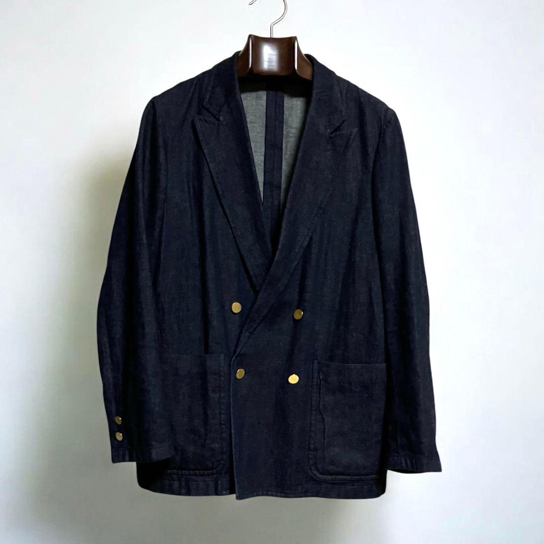 あ*き様 ユナイテッドアローズ デニム ダブルジャケット ブレザー 金ボタン